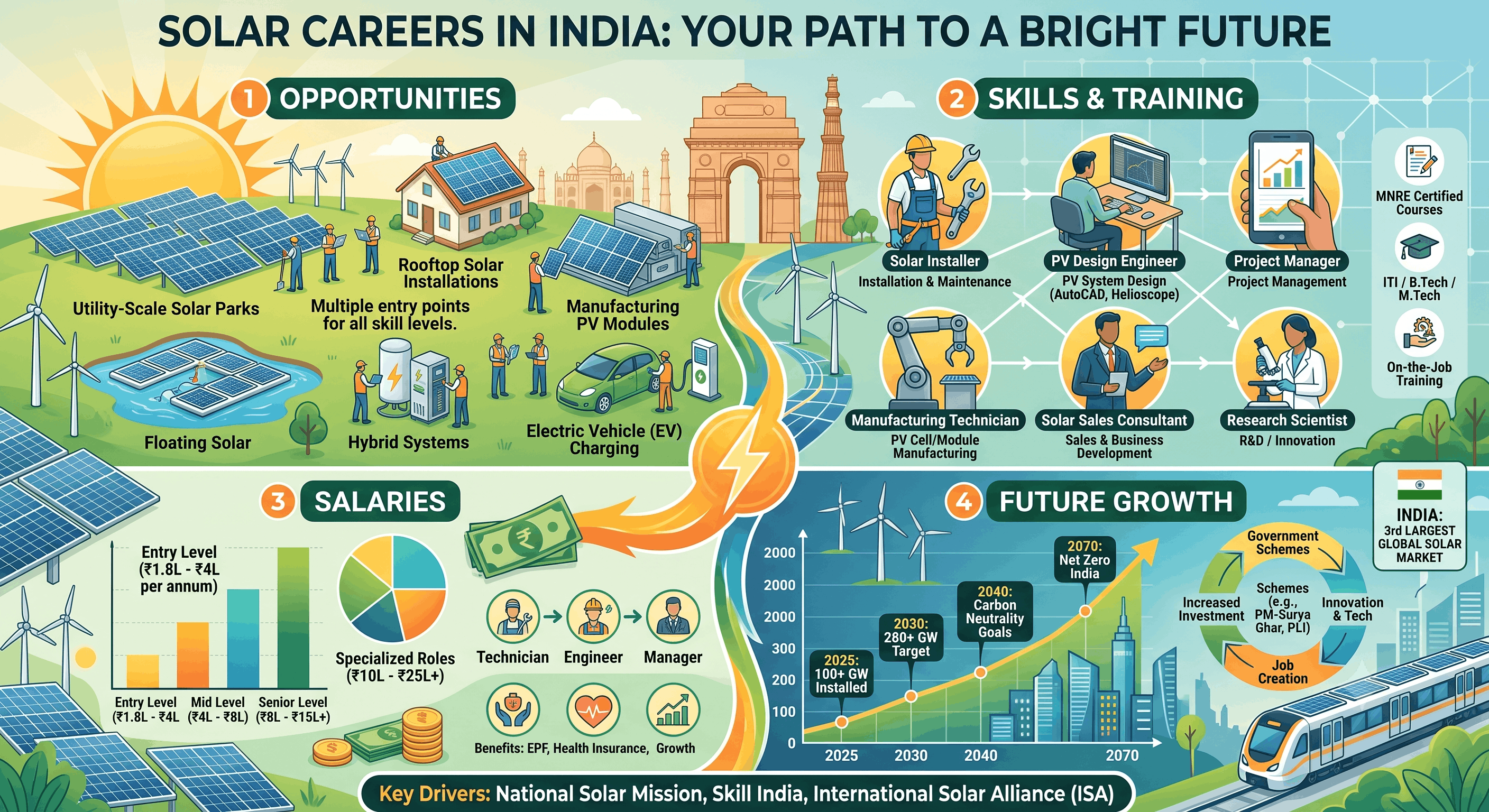 Solar Careers in India: Opportunities, Skills, Salaries & Future Growth