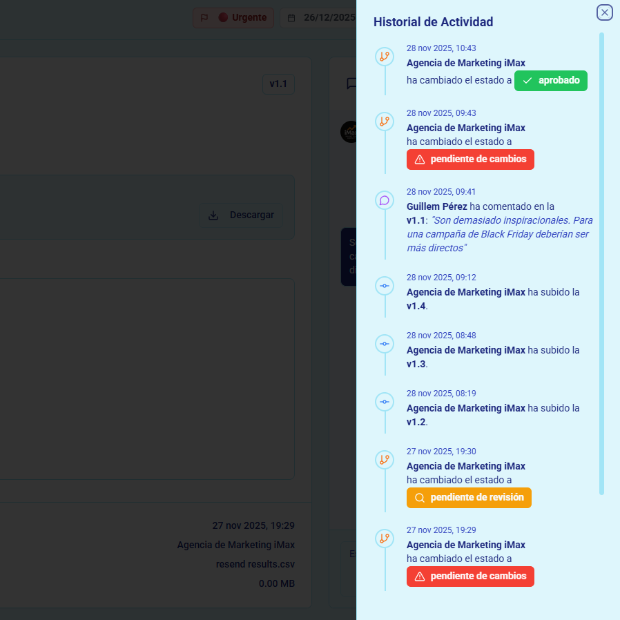 Equipo colaborando en un documento