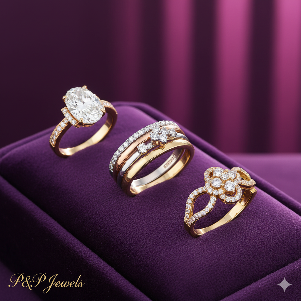 Peepal Leaf Diamond Ring