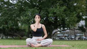 Pranayama breathing practice
