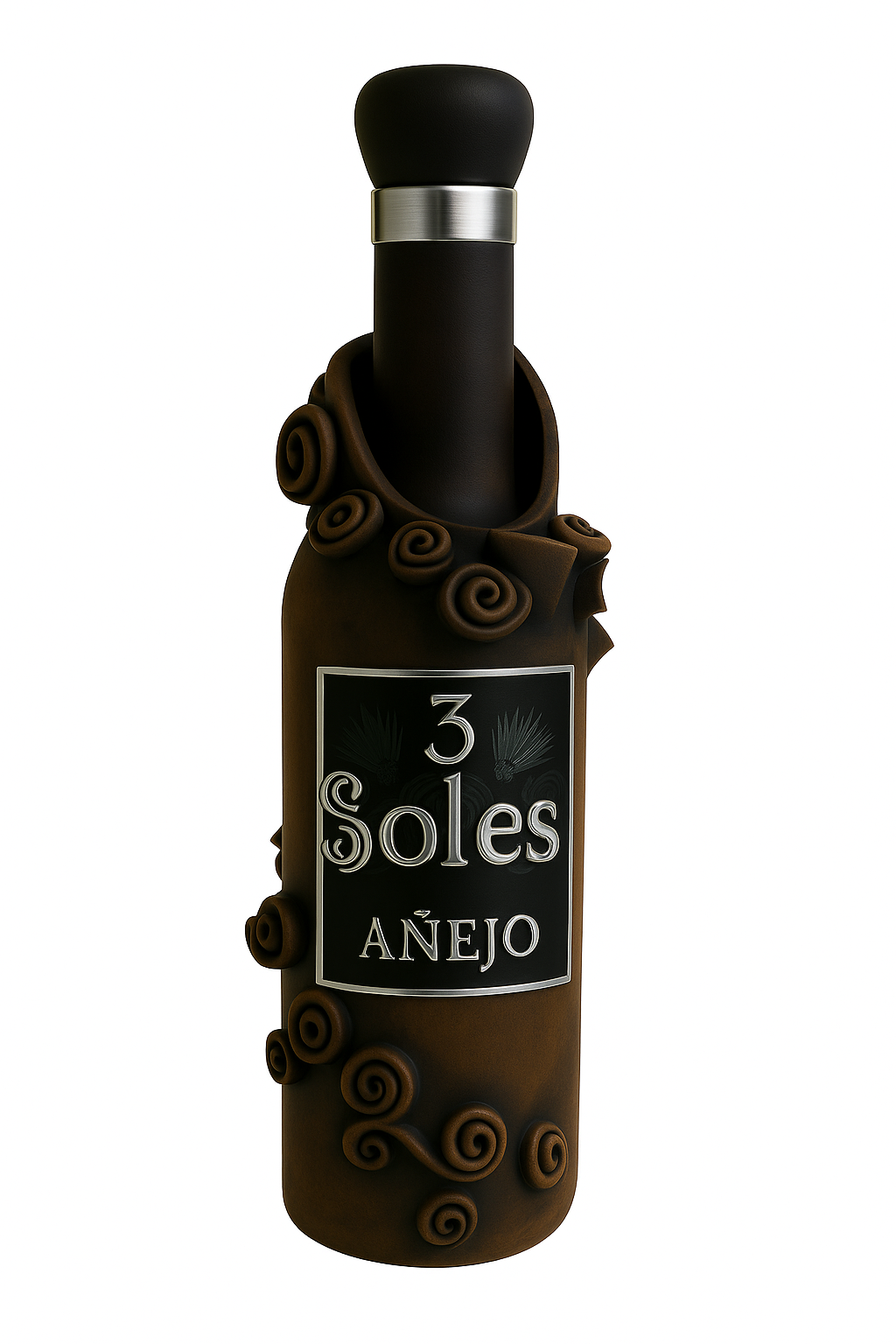 Product shot of Tequila Tres Soles Añejo.