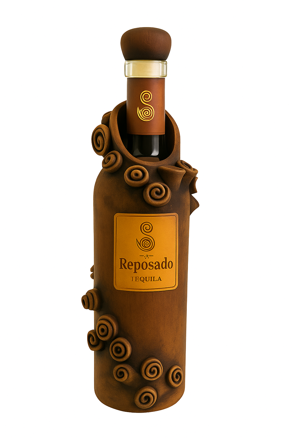 Product shot of Tequila Tres Soles Reposado.