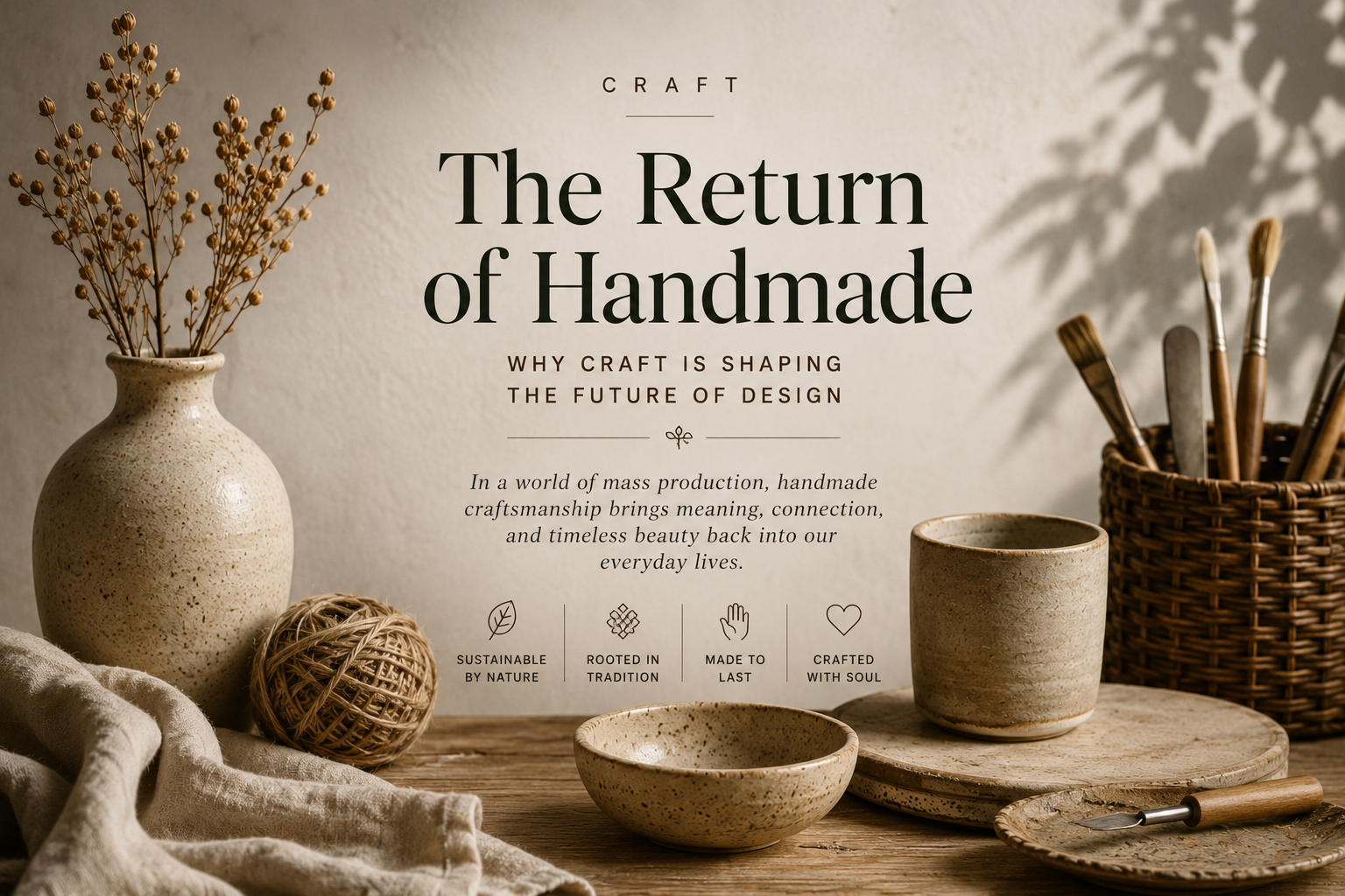 The Return of Handmade: Why Craft Is Shaping the Future of Design