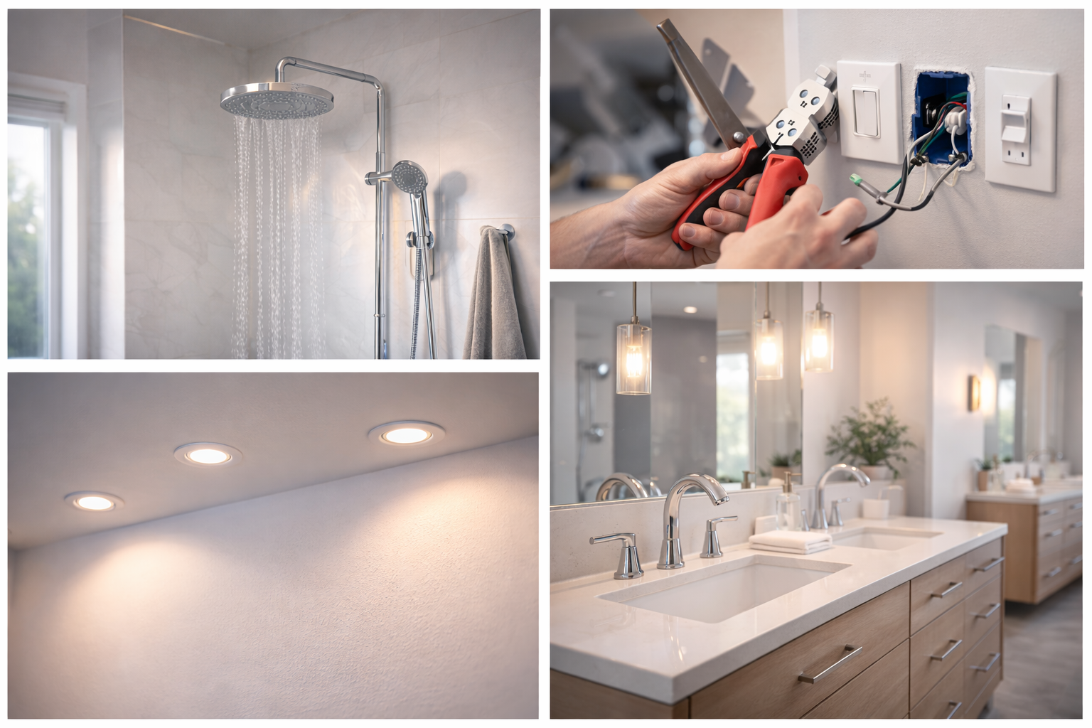 Modern stylish bathroom interior