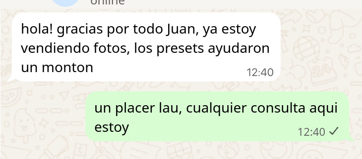 Testimonio de WhatsApp 1