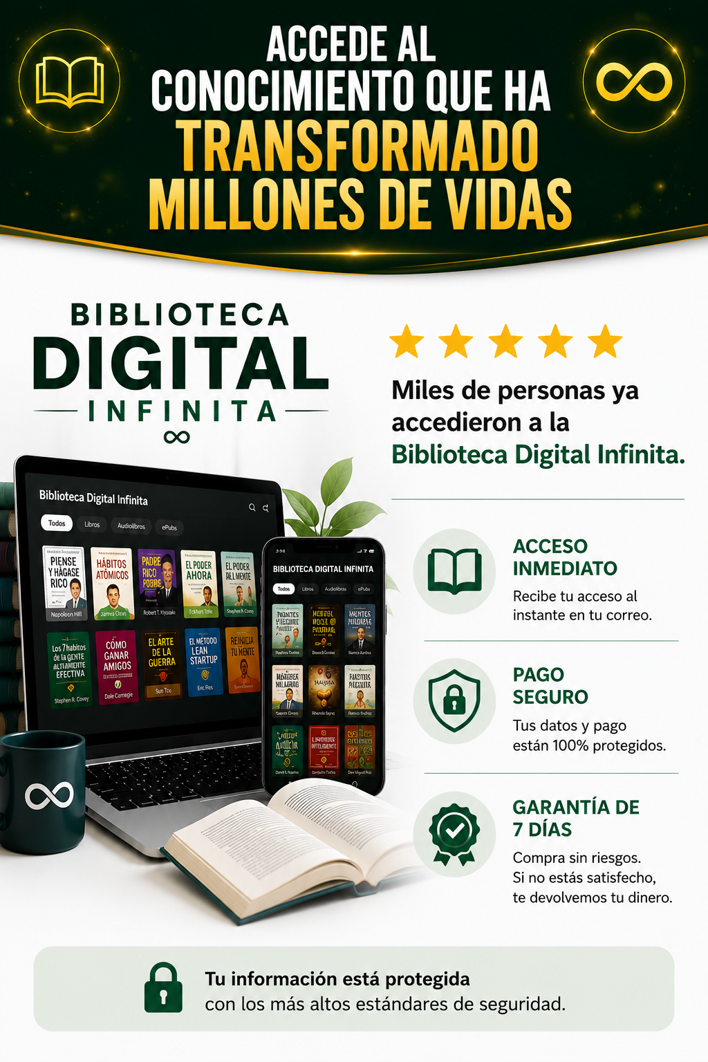 Pack completo Biblioteca Digital Infinita