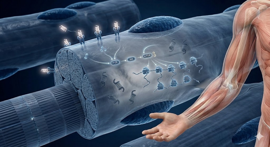 IGF-LR3 and nitrogen retention in skeletal muscle