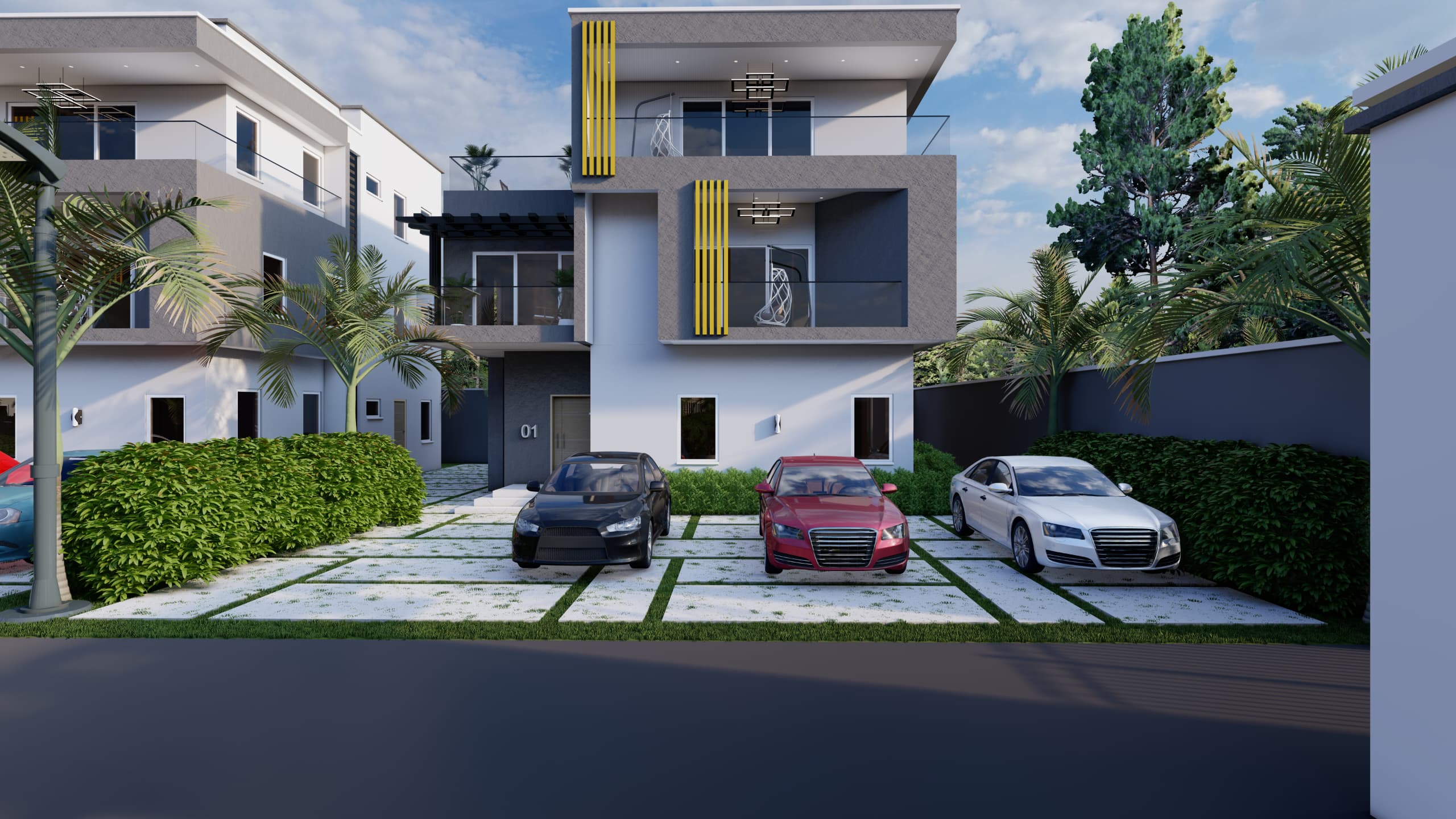 Entrance view of Lifecamp project.