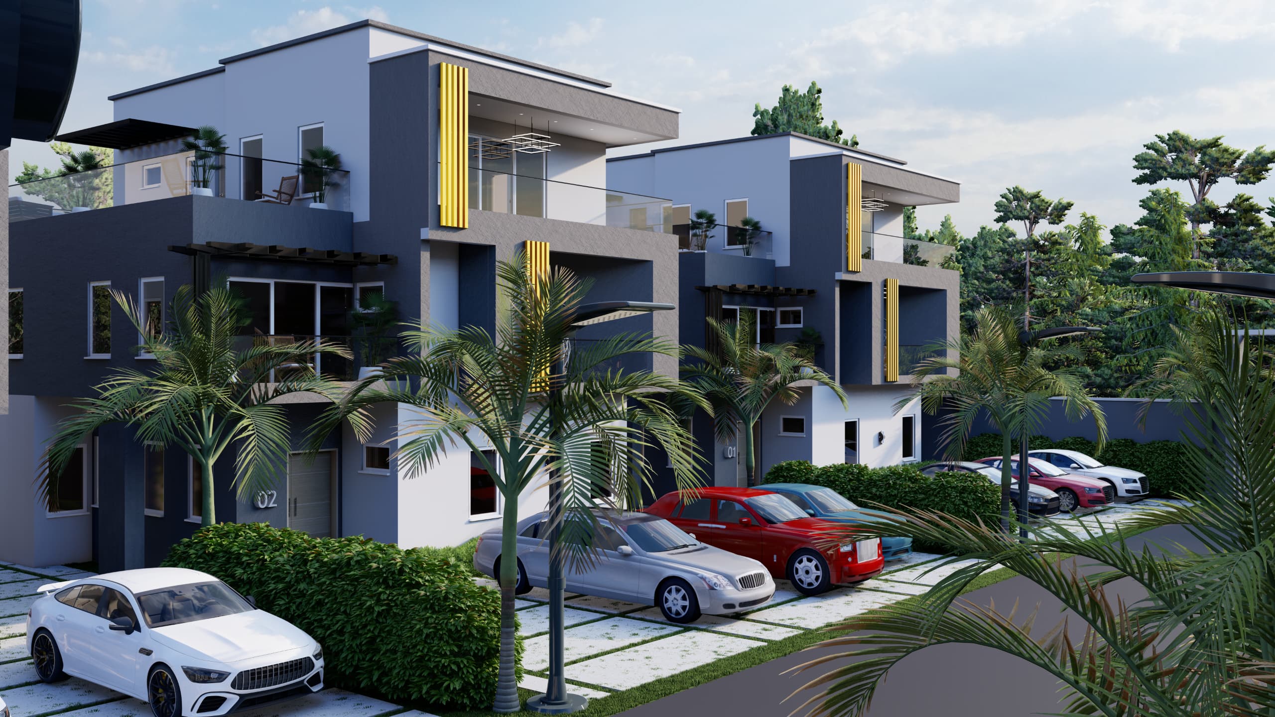 Modern bathroom and tiling detail.