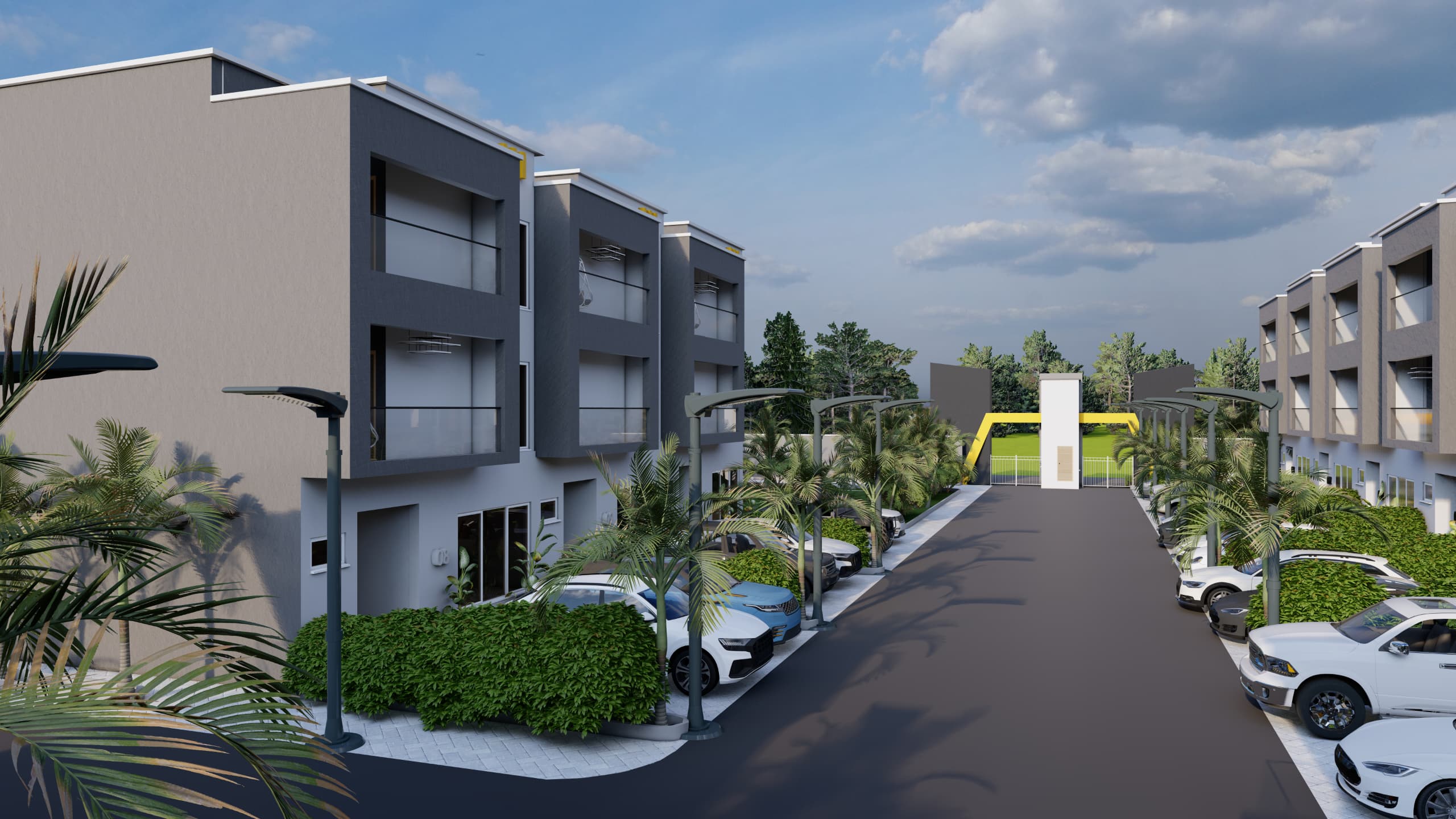 Kitchen of a modern duplex in Lekki.