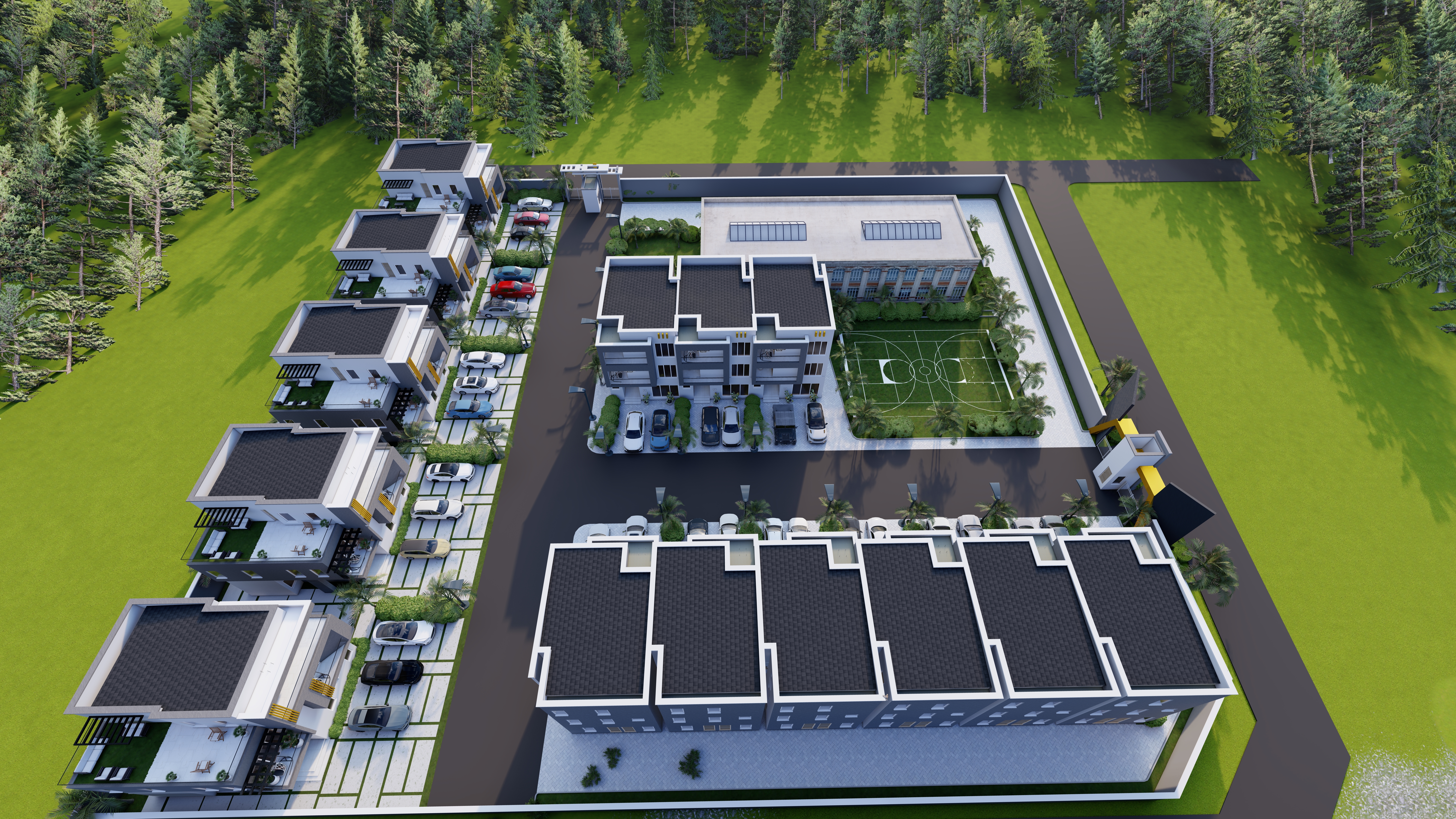 Garden of a family bungalow in Ikeja.