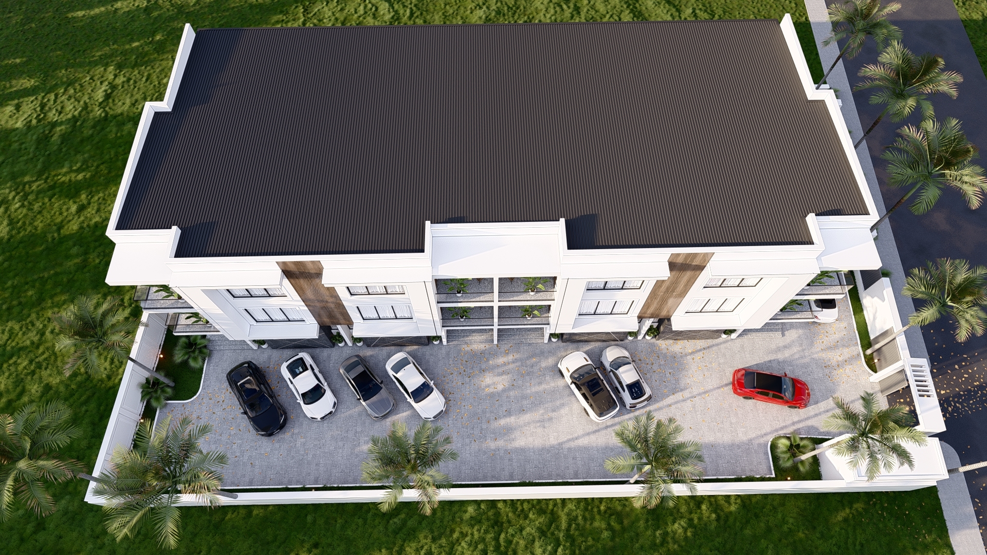 Street view of Dape estate.