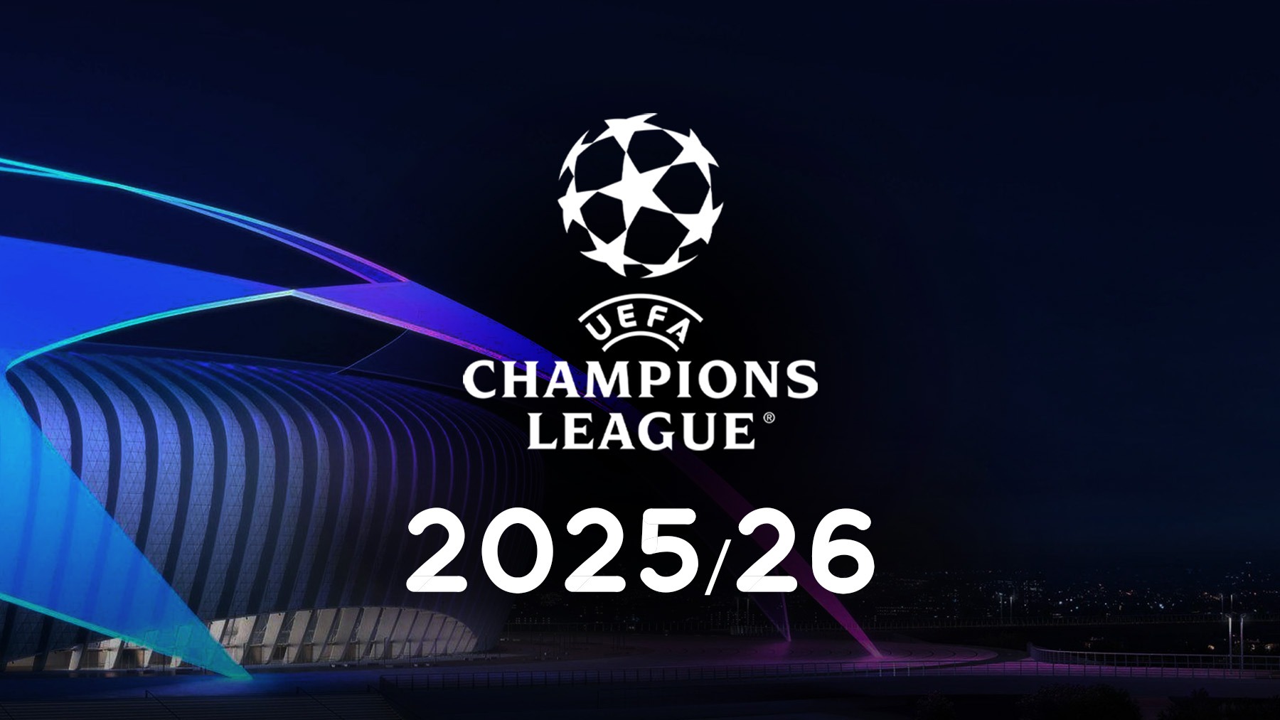 Champions League football background for IPTV