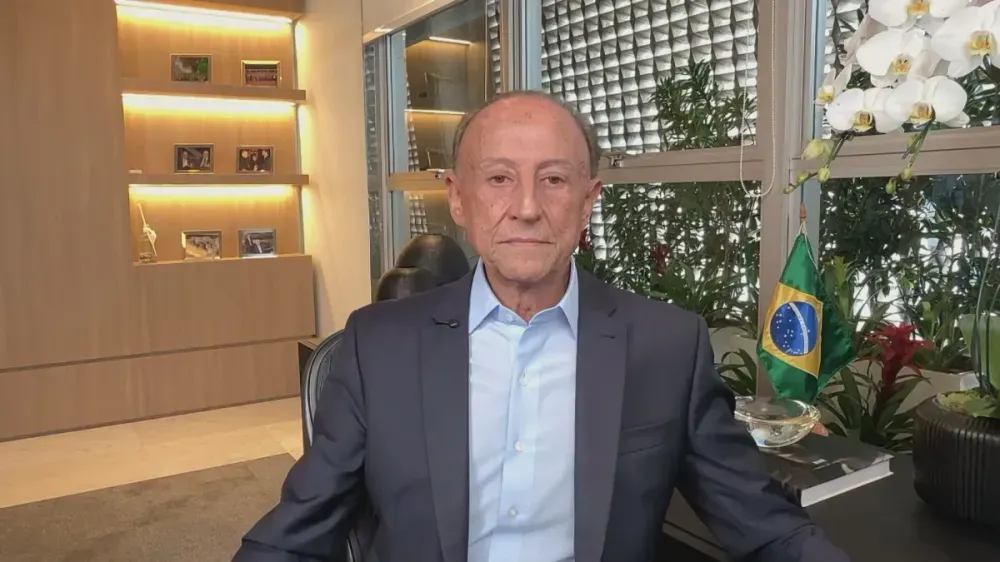 Presidente da Fiesp, Paulo Skaf, em entrevista à CNN Brasil