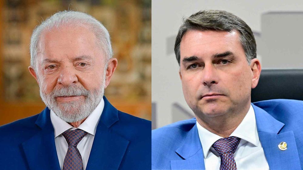 Lula e Flávio Bolsonaro disputam a Presidência da República em 2026