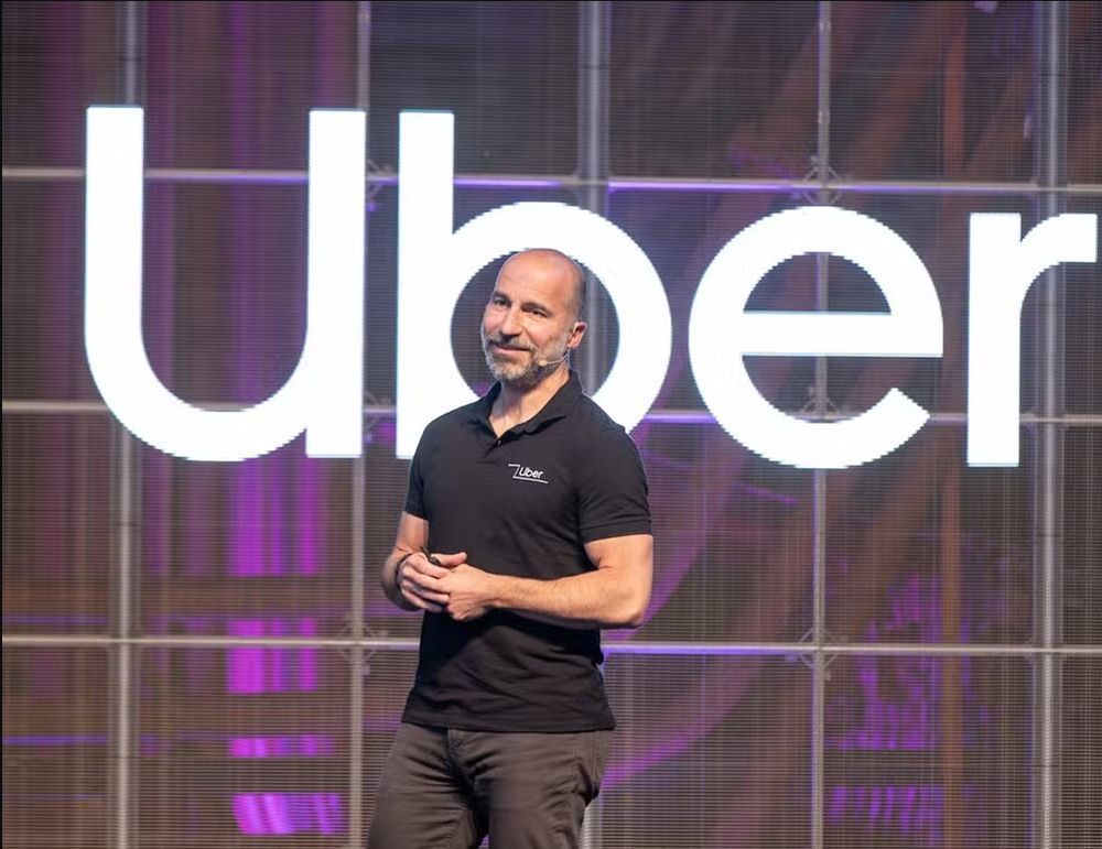 Dara Khosrowshahi, CEO da Uber, em evento na cidade de São Paulo — Foto: Divulgação/Uber