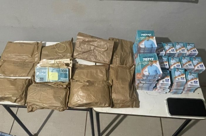 PM apreendeu R$ 127 mil e santinhos com assessor de Lídio Lopes