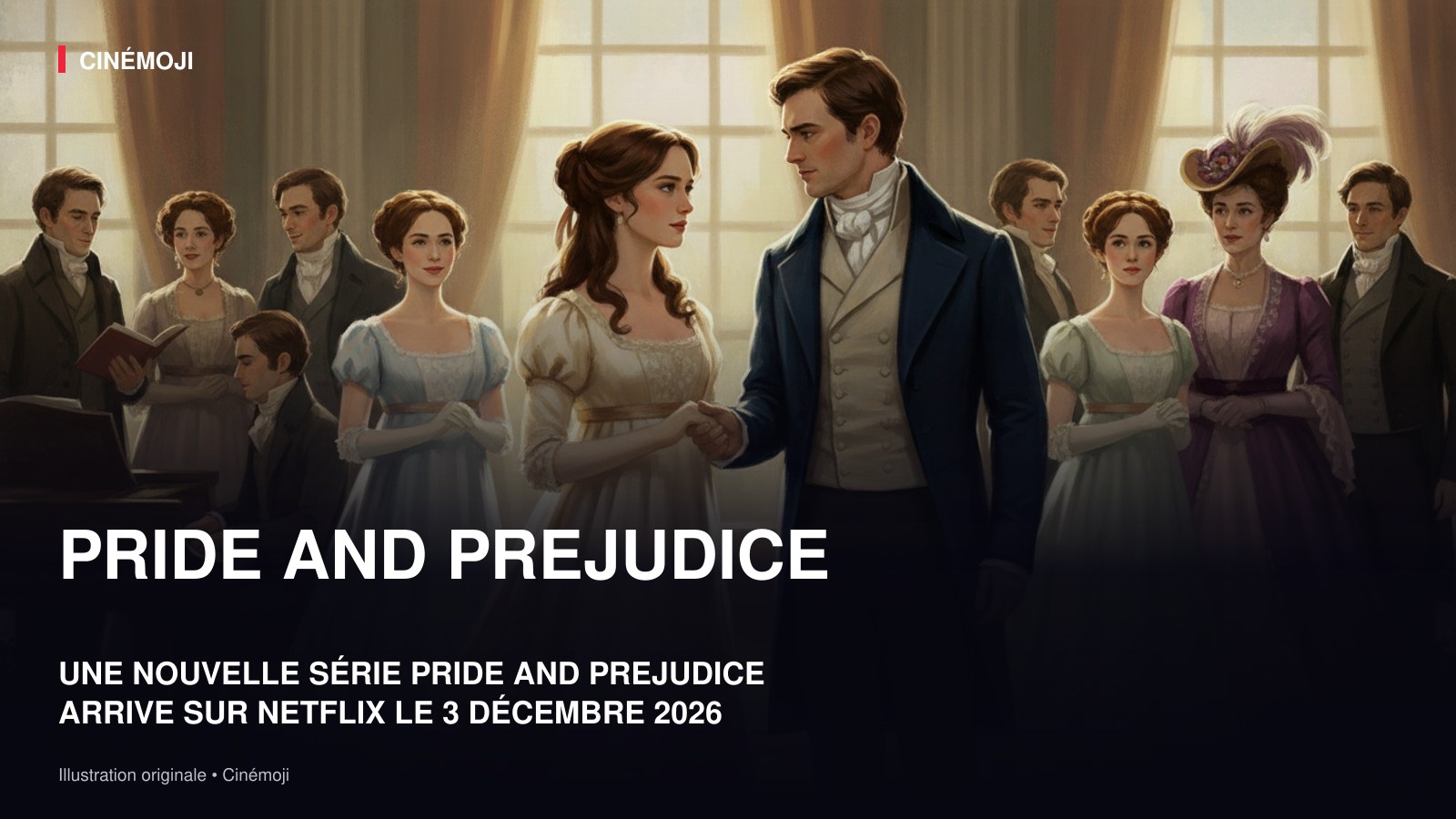 UNE NOUVELLE ADAPTATION DE PRIDE AND PREJUDICE ARRIVE SUR NETFLIX EN DÉCEMBRE