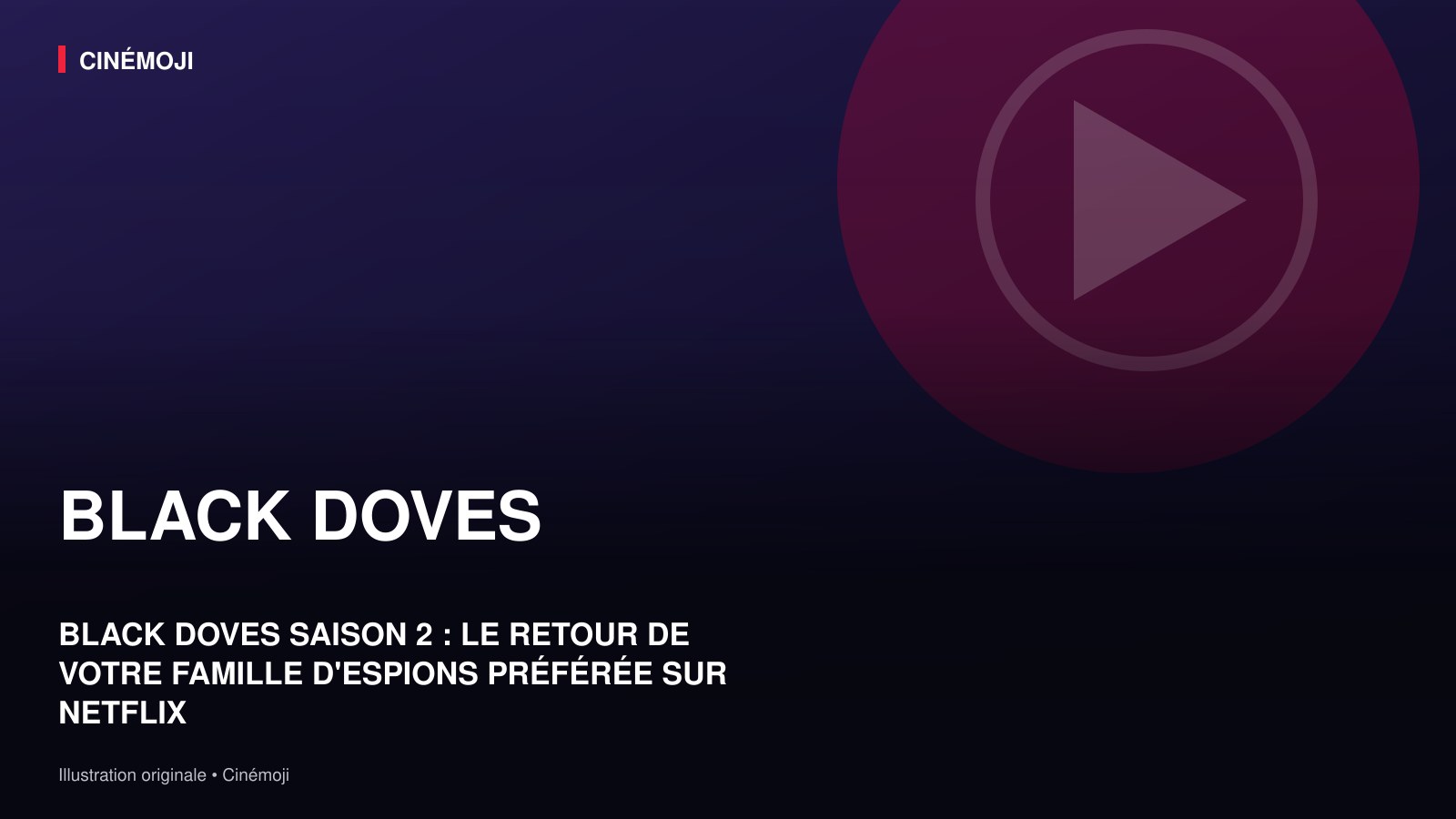 BLACK DOVES SAISON 2 : PLONGÉE DANS L'UNIVERS DE L'ESPIONNAGE FAMILIAL