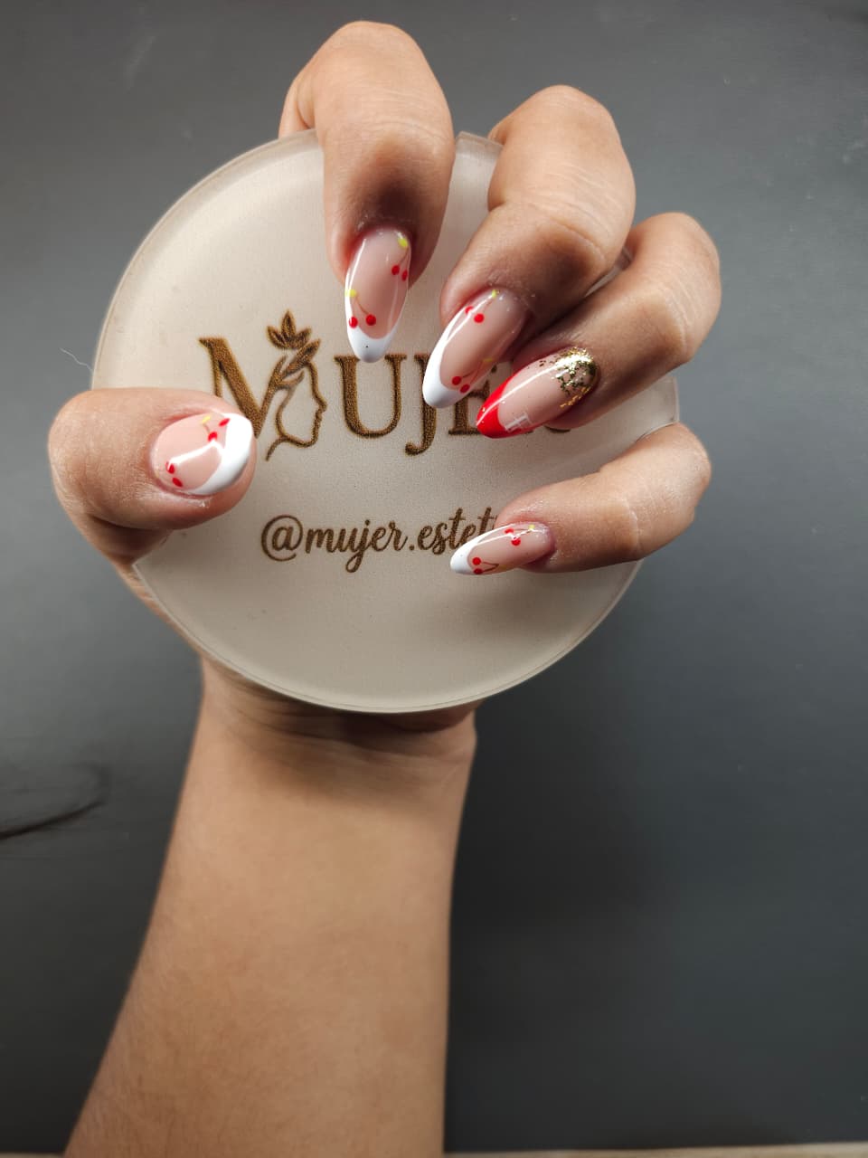 French manicure with a twist.