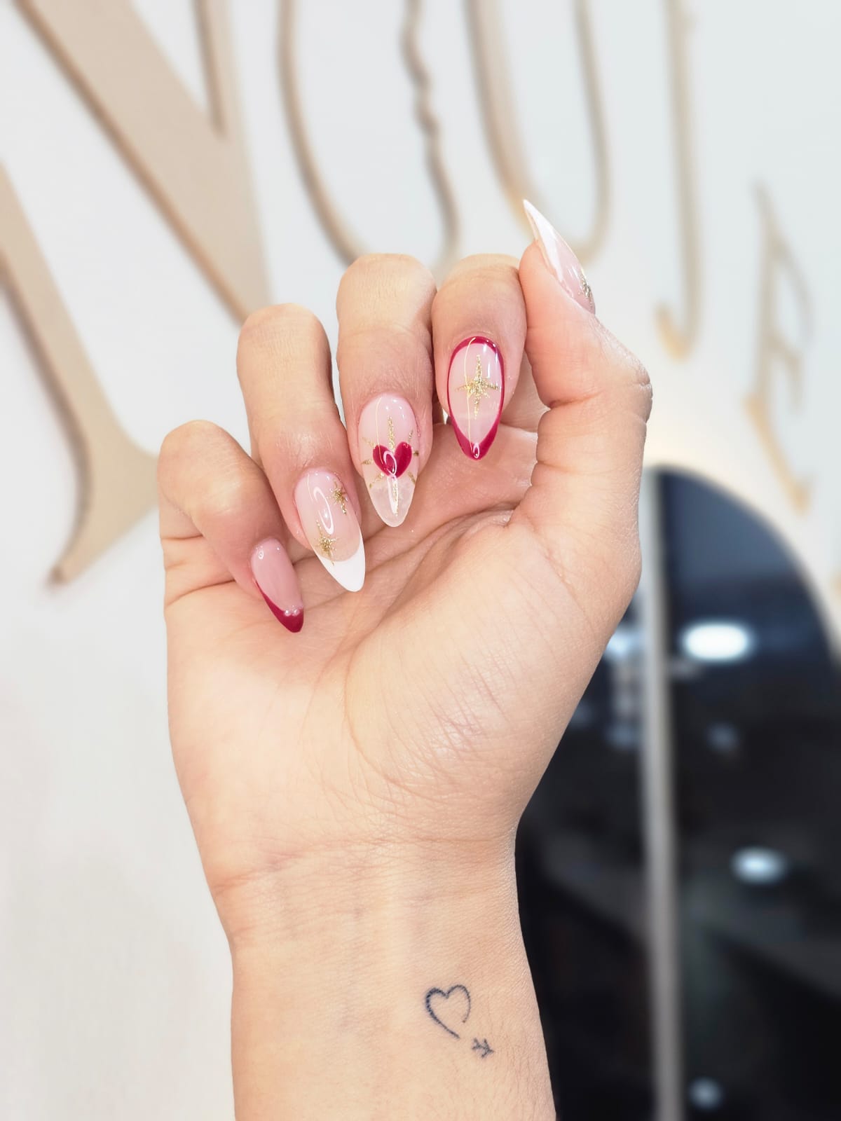 Nails with long-lasting semi-permanent polish.