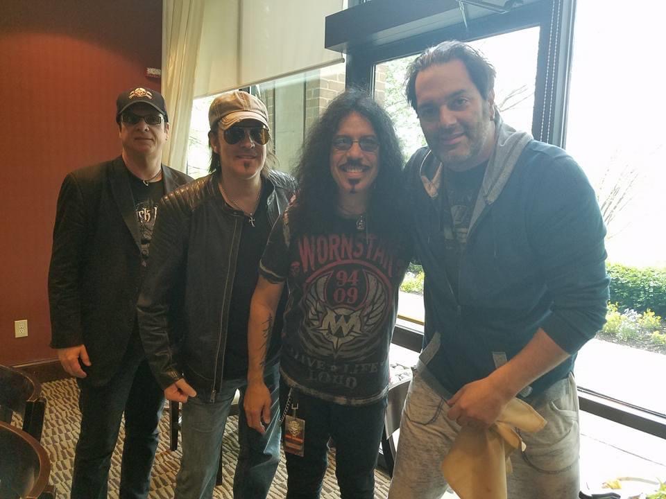 Chuck Wright, me, Frankie Banali and Ralph Sutton