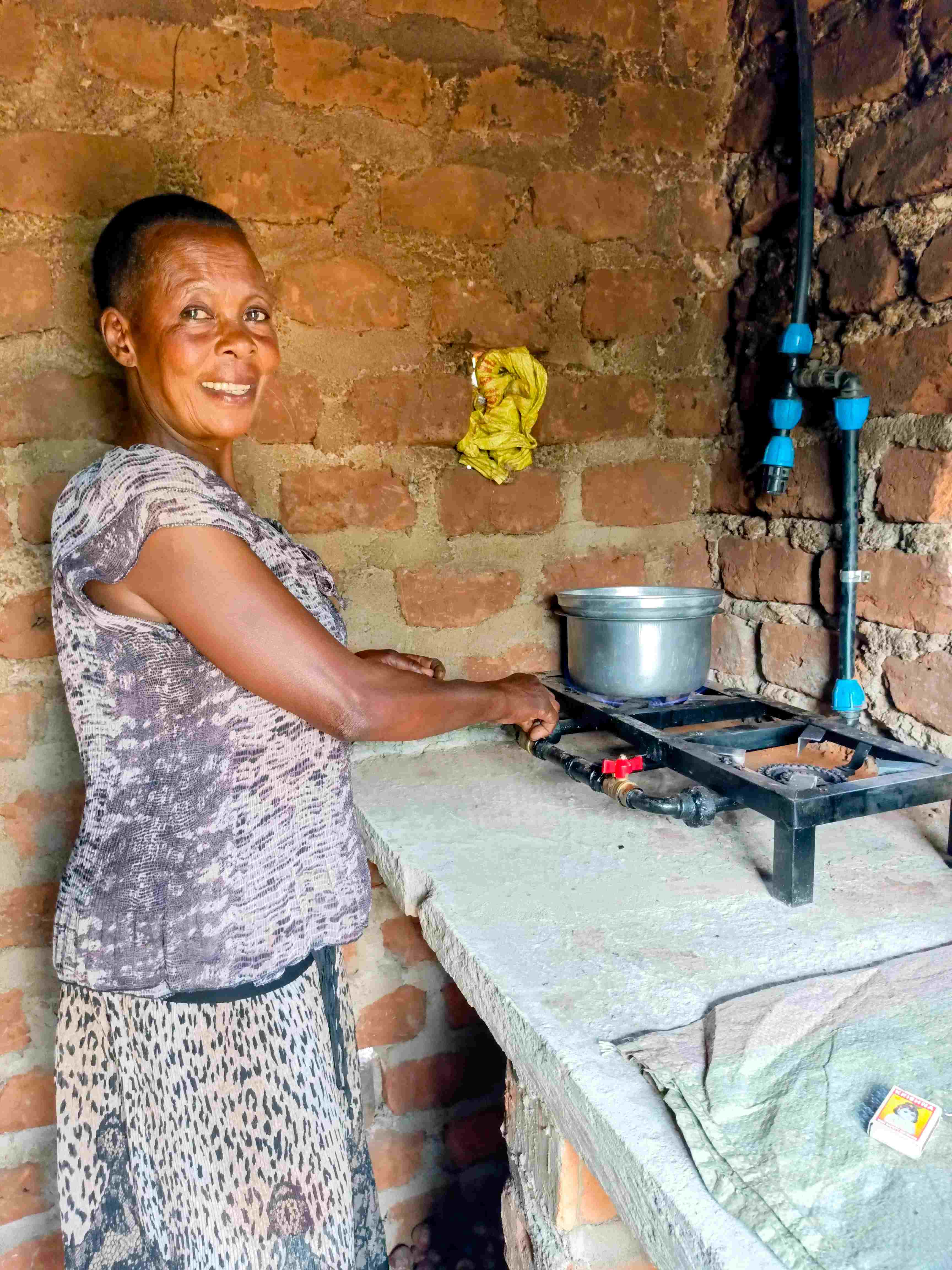 A composite image showing the positive environmental and social impact of biogas.