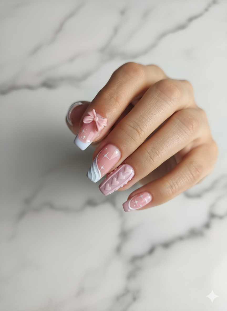 Uñas en tonos pastel