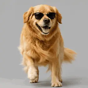 Cool dog spinning