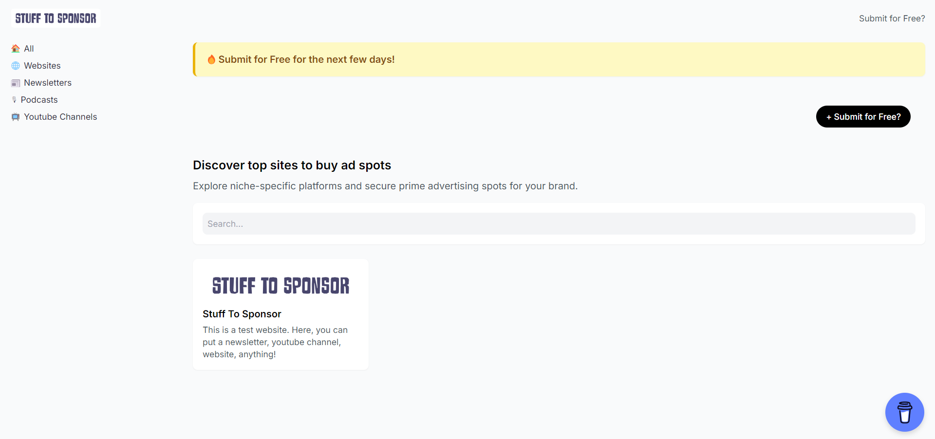 Stuff To Sponsor Preview