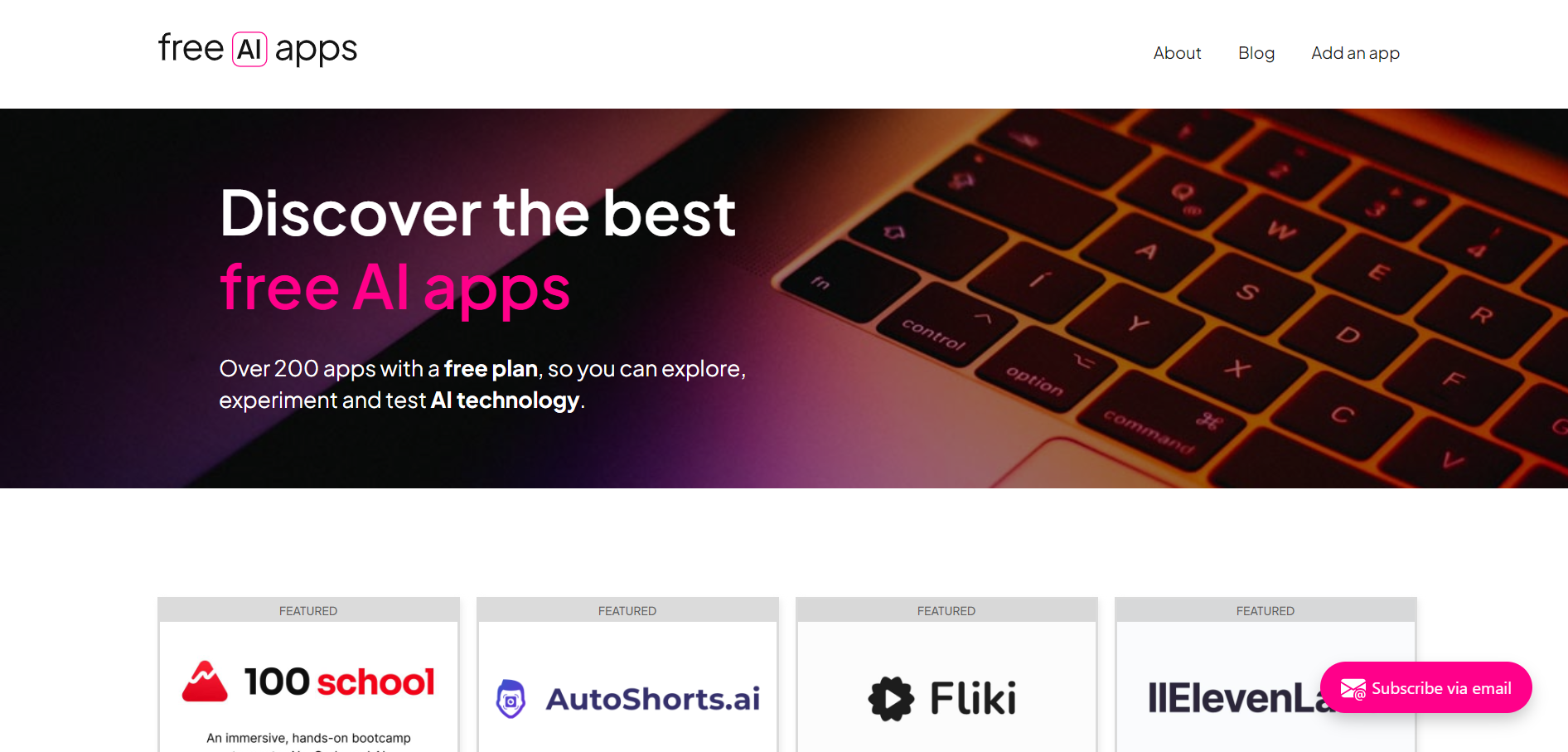 Free AI Apps Preview