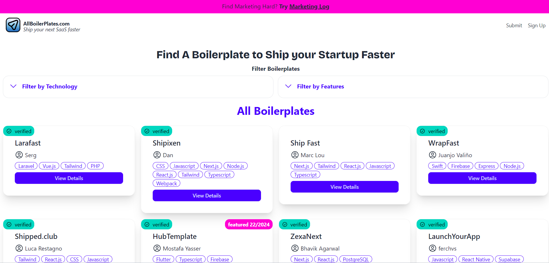 AllBoilerPlates Preview