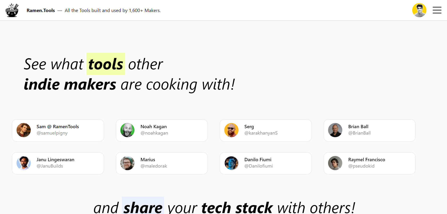 Ramen Tools Preview