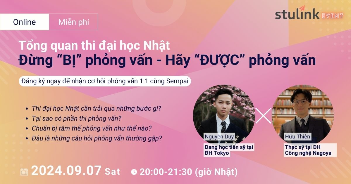 Đừng “BỊ” phỏng vấn. Hãy “ĐƯỢC” phỏng vấn Stulink