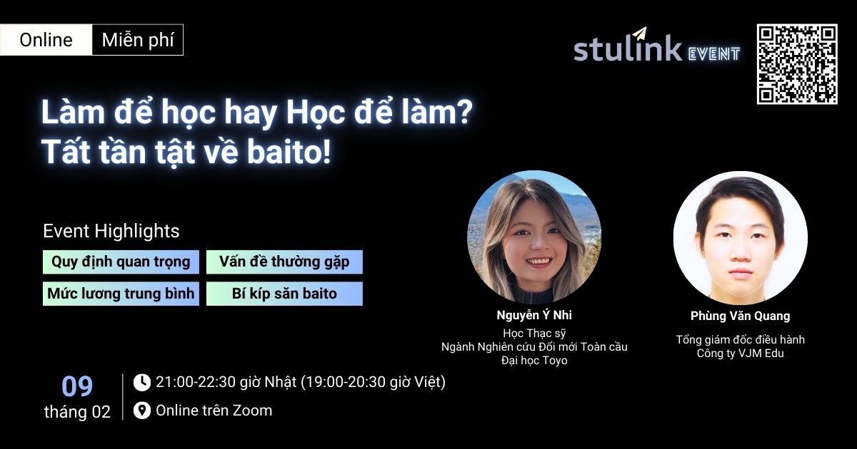 Làm để học hay Học để làm? Tất tần tật về baito Stulink