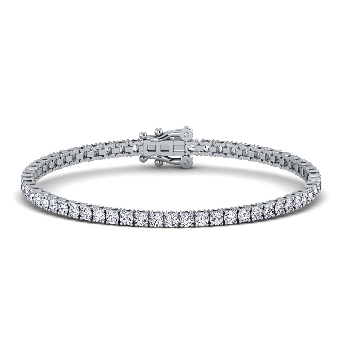  7.1 CT. Fire & Finesse: Lab Grown Diamond Tennis Bracelet in 14k Gold 