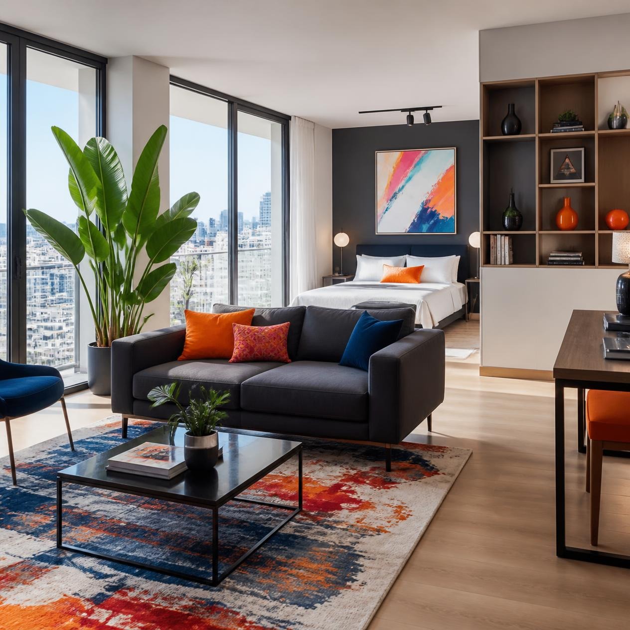 Secret de designer pour transformer un studio de 20 m² en loft moderne
