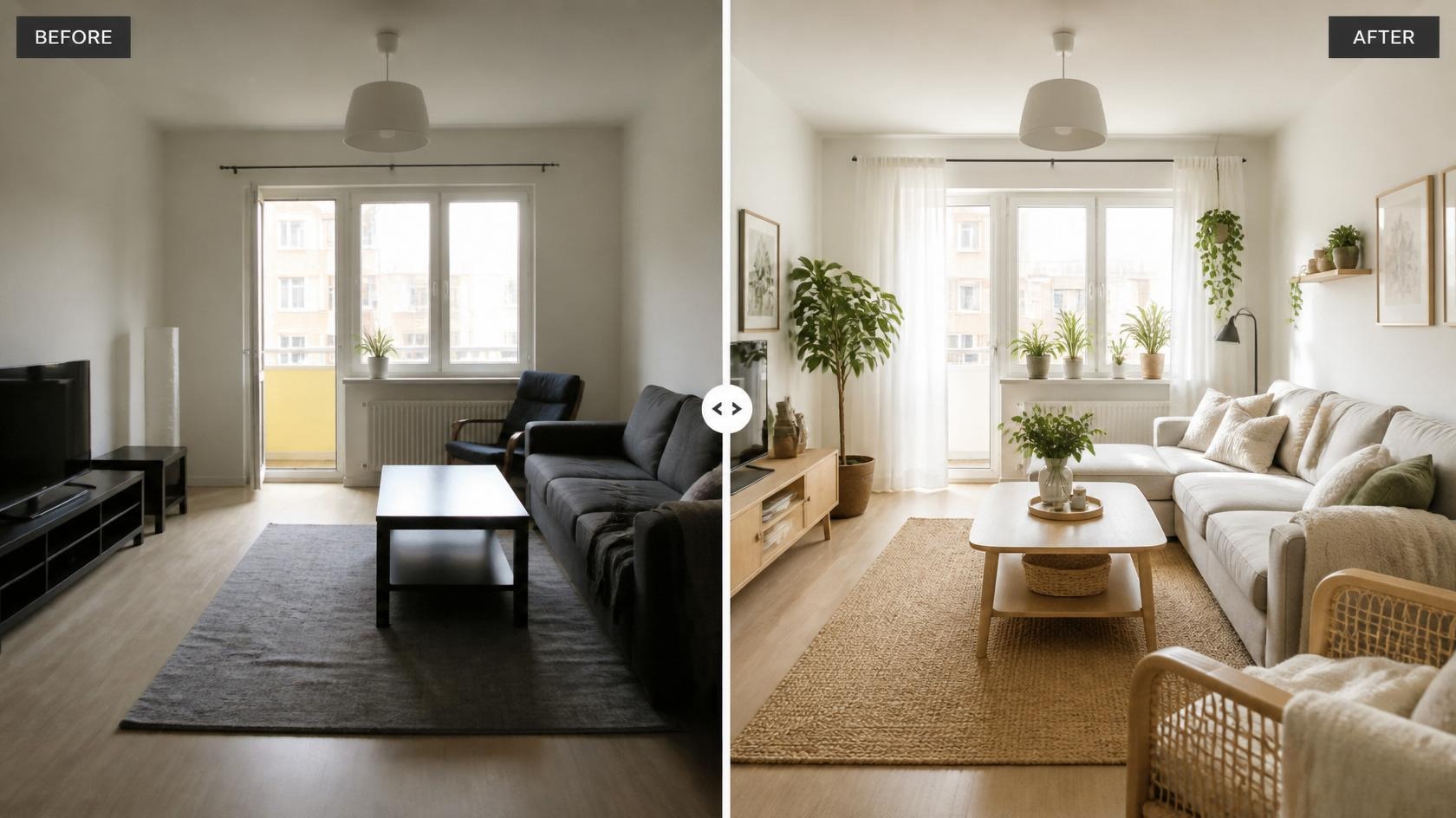 Intérieur Nordique : Avant / Après