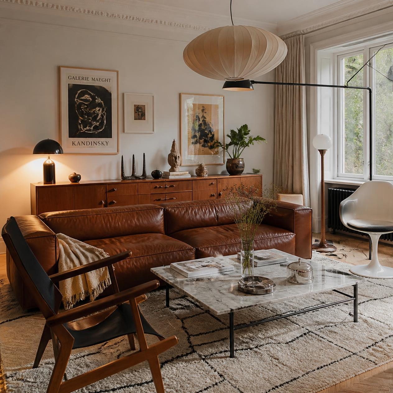 Moderniser un salon vintage