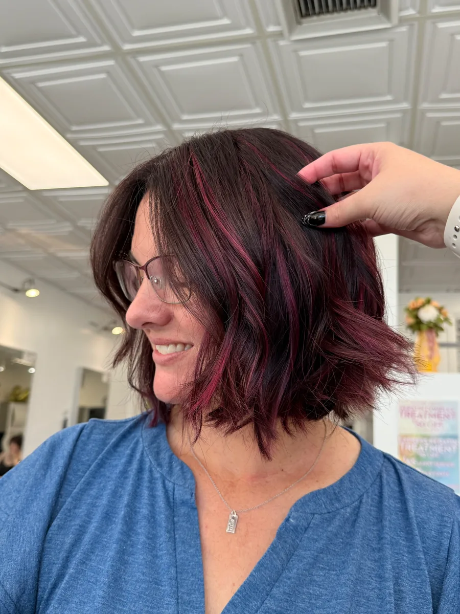 Pink balayage