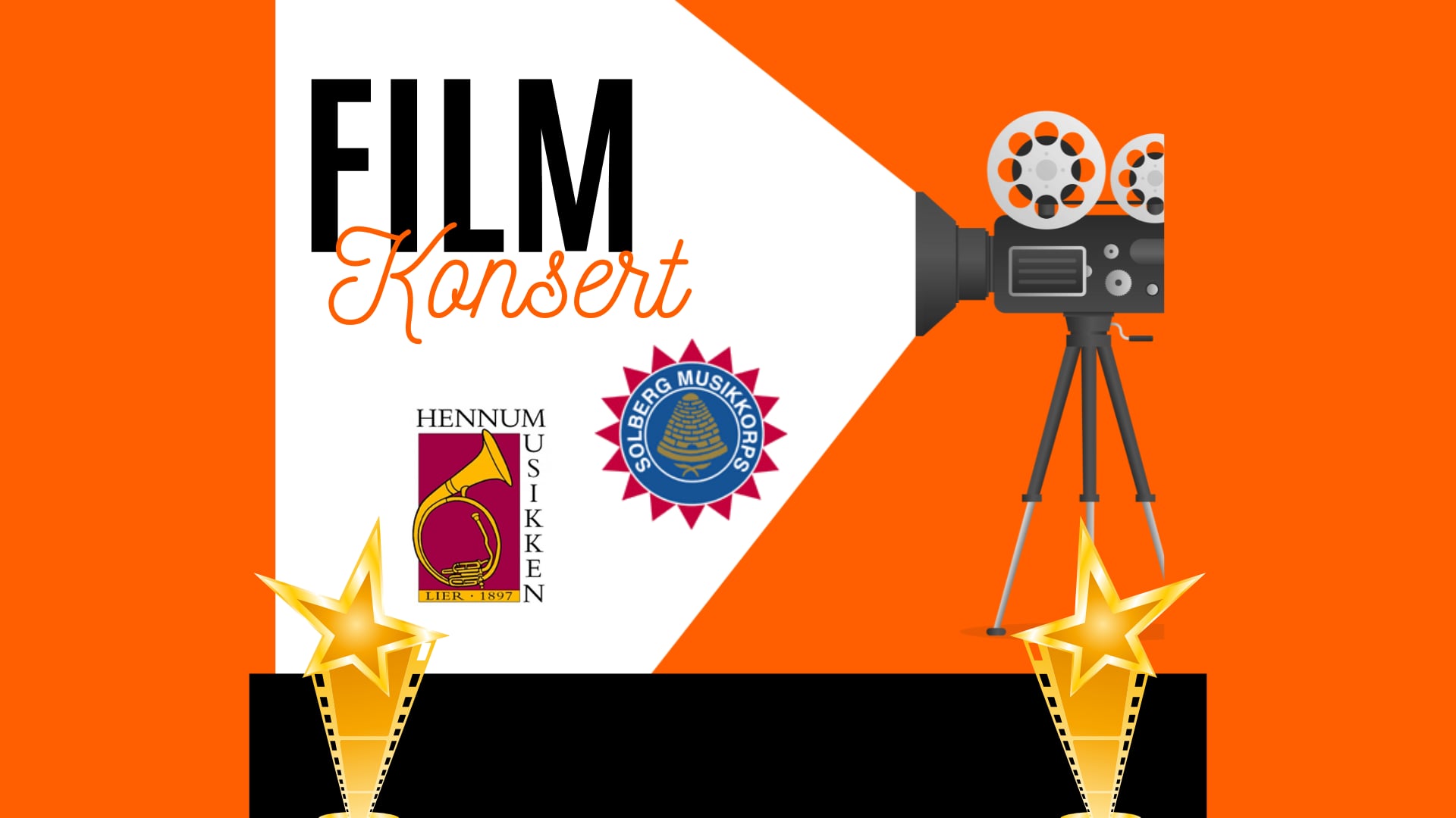 Lørdag 29. mars: Filmkonsert Solberg Musikkorps & Henummusikken