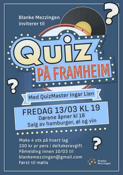 Quiz 13.03.2026 er avlyst!