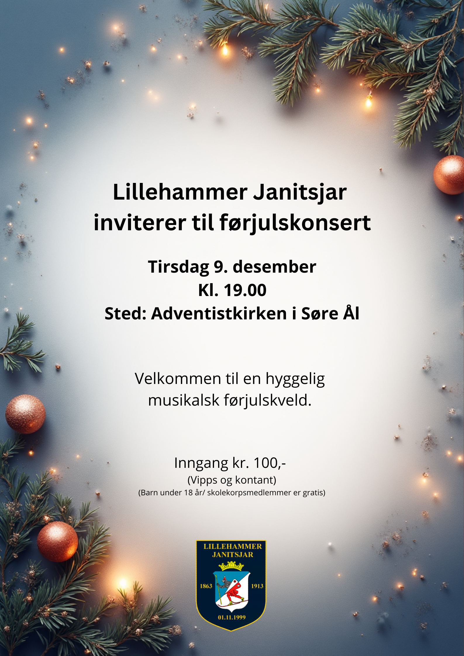 Førjulskonsert i Adventistkirken