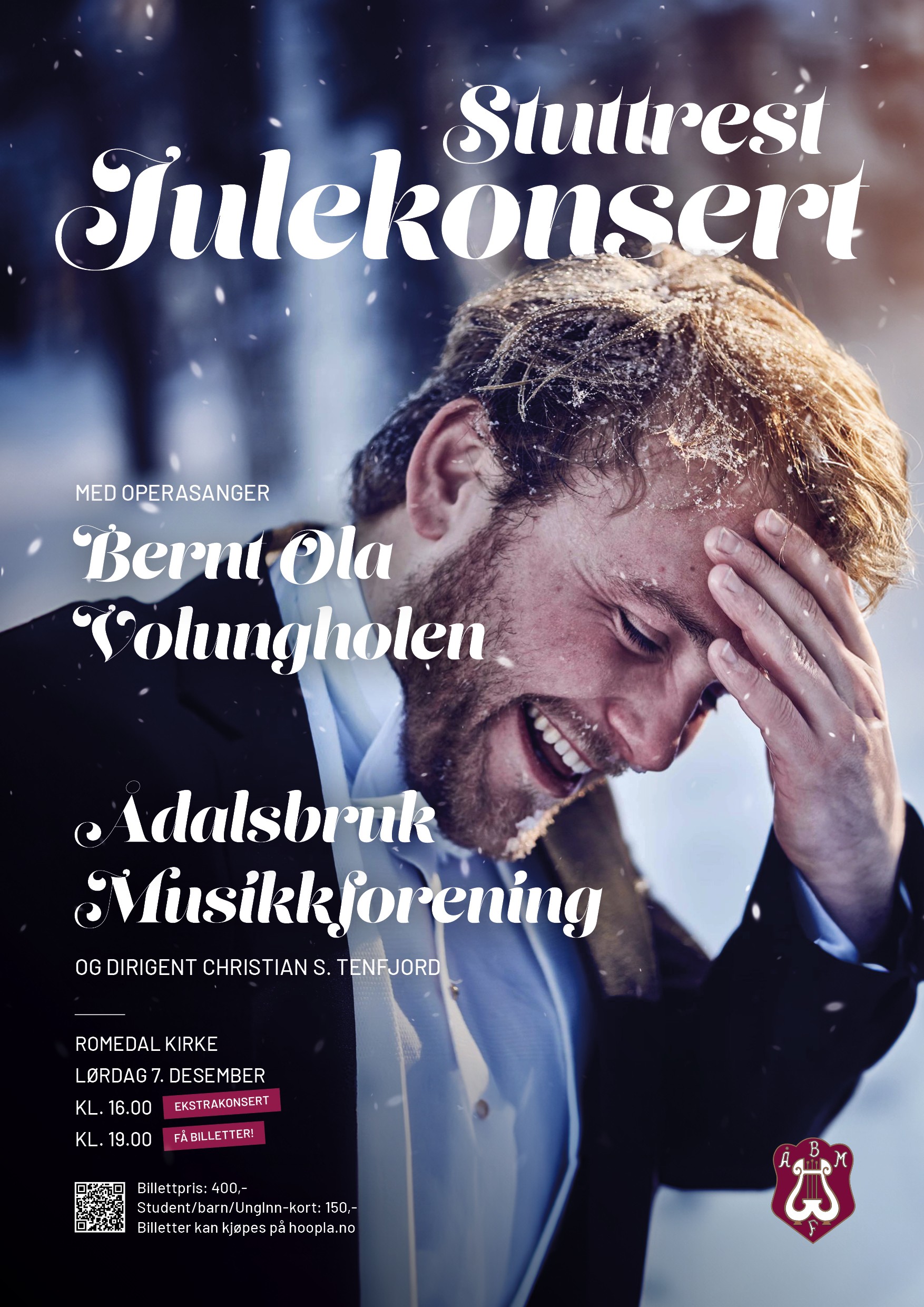 Stuttrest Julekonsert 7. desember Romedal kirke