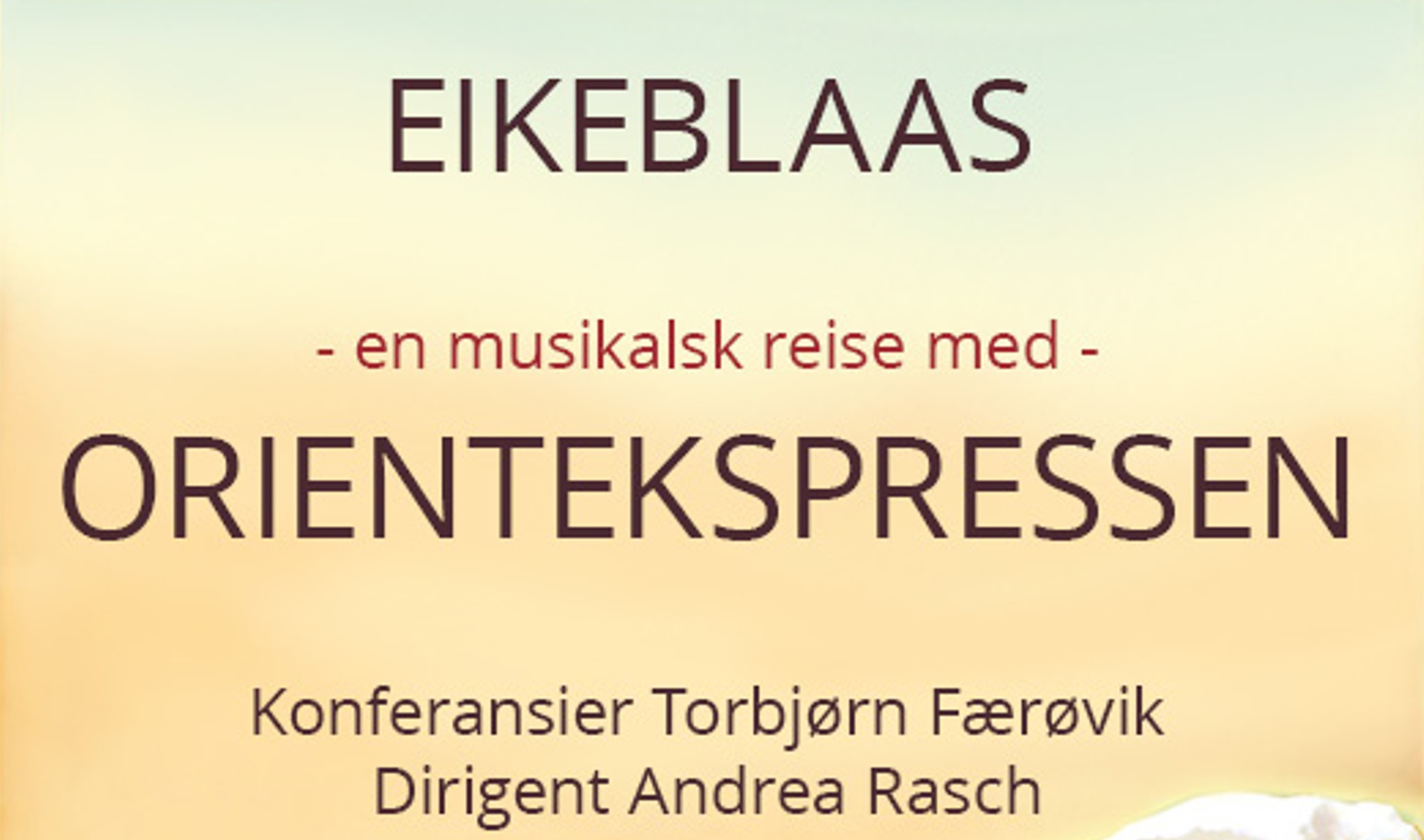 Orientekspressen - høstkonsert med Torbjørn Færøvik