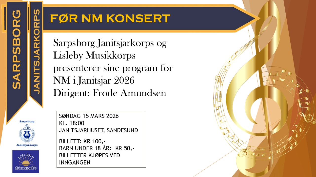 Lisleby musikkorps & Sarpsborg janitsjarkorps - Før-NM-konsert 2026