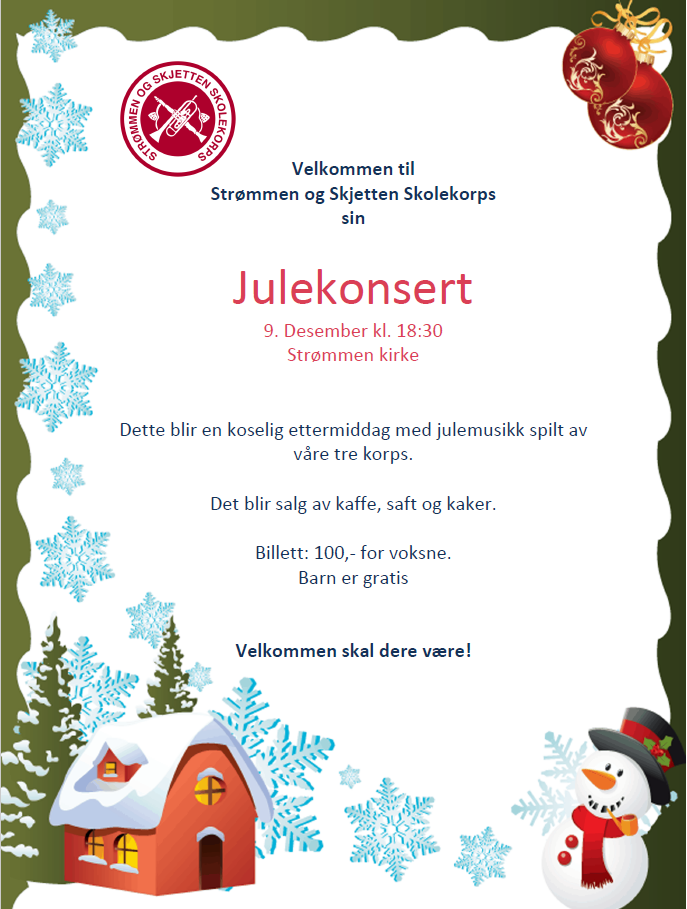 Julekonsert i Strømmen kirke - tirsdag 9.12.2025