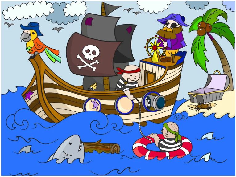 Piratene kommer! Erdal barneskole (juni 2022)