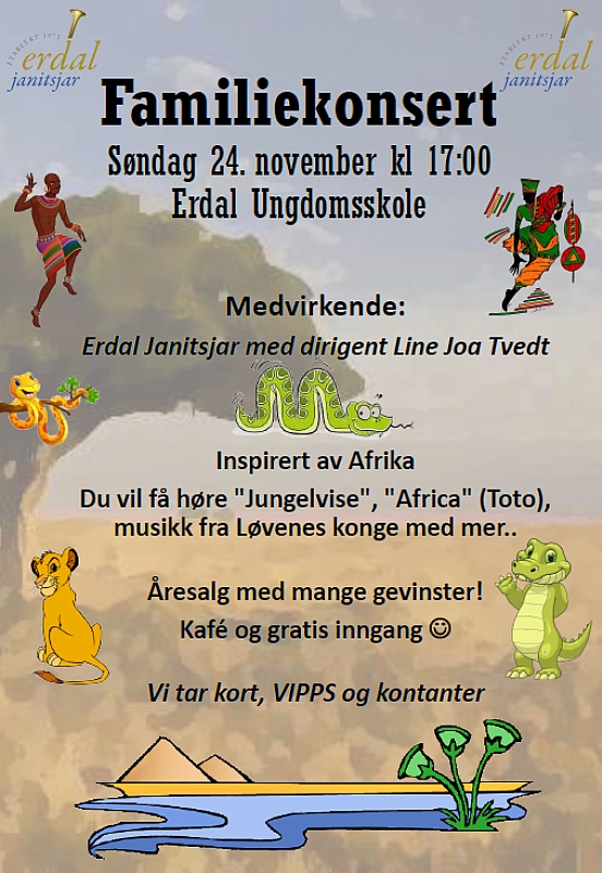 Familiekonsert Erdal Ungdomsskole (november 2019)