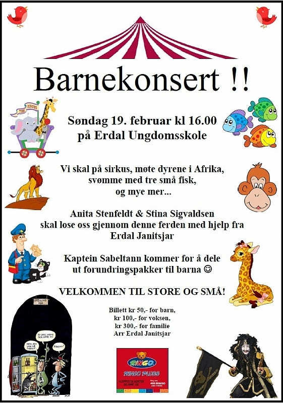 Barnekonsert 19. februar (feb 2012)